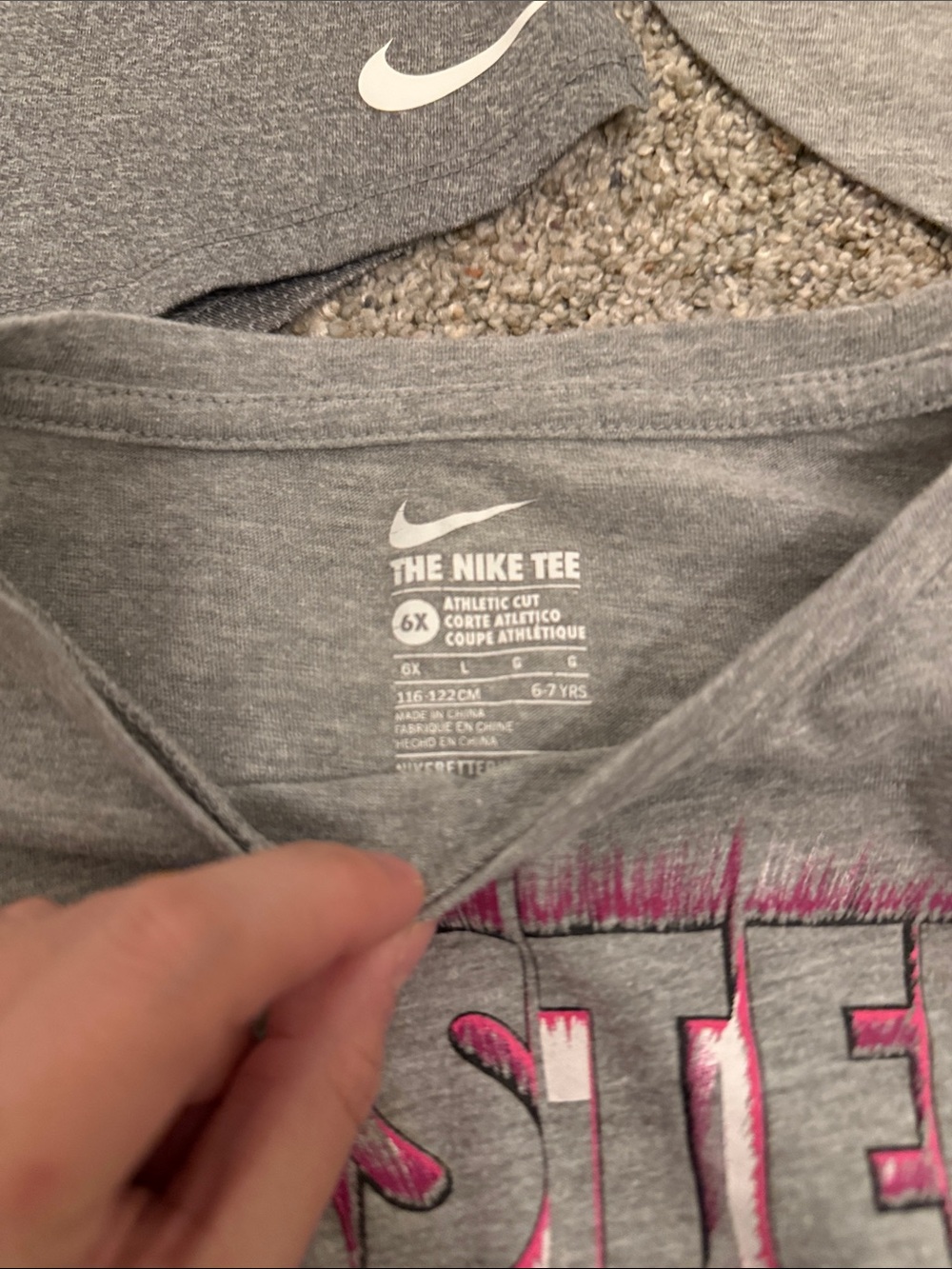 Nike Girls' Gray Tshirt Bundle Size 6 - Picture 3 of 7
